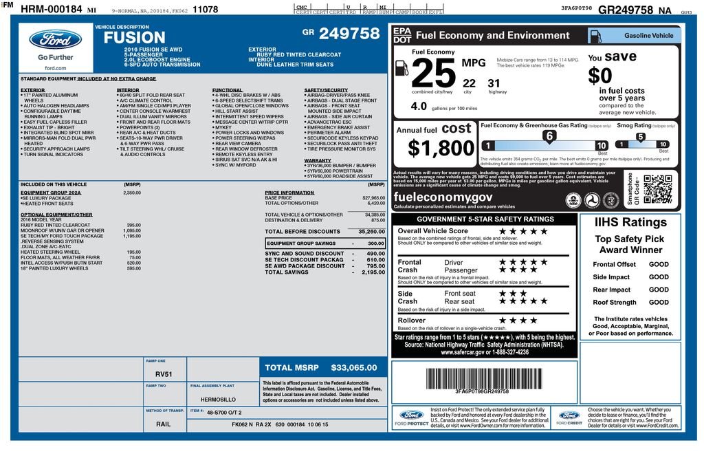 Used 2016 Red Ford SE image 9
