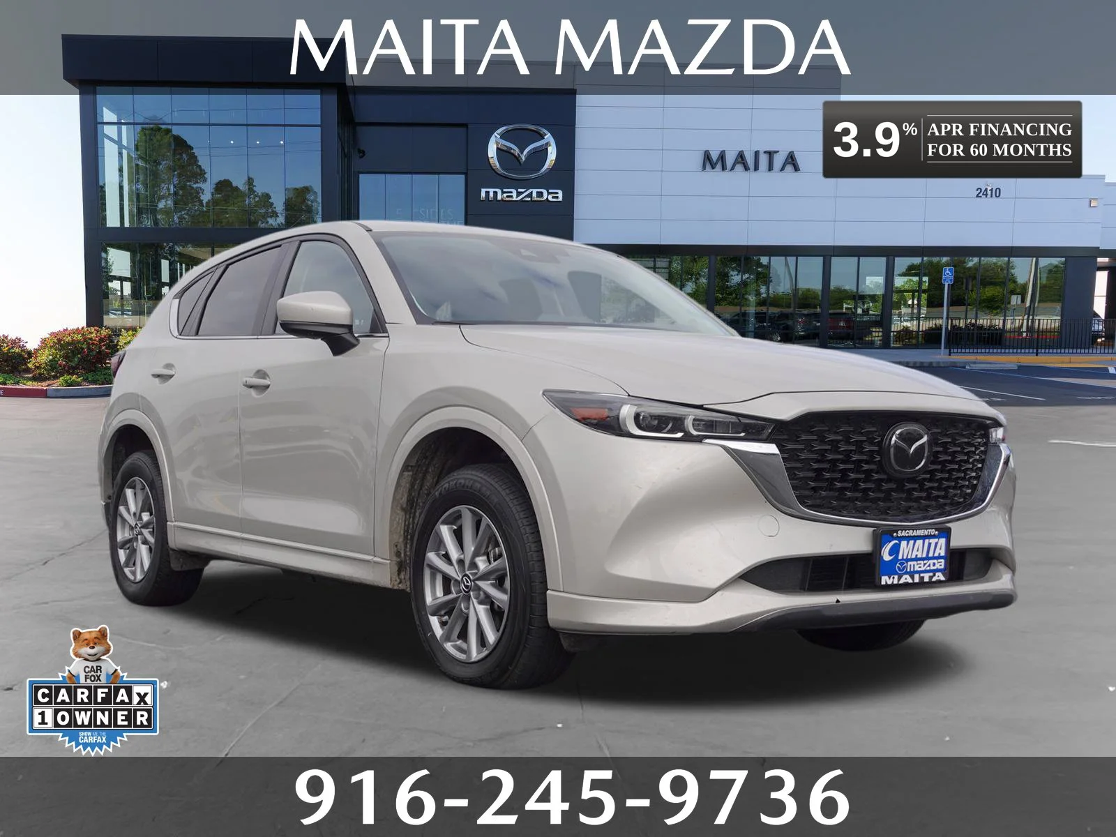 Certified Used 2025 Platinum Quartz Metallic Mazda 2.5 S Preferred Package image 1