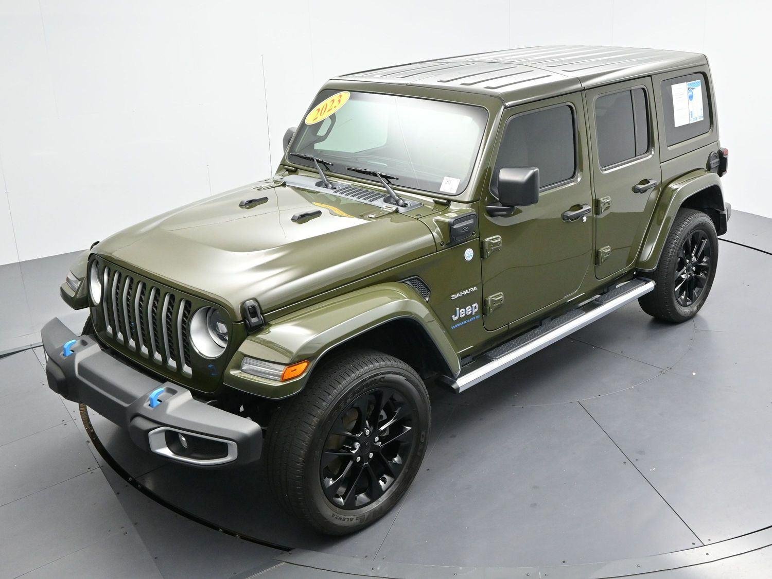 Used 2023 Sarge Green Clearcoat Jeep Sahara image 41