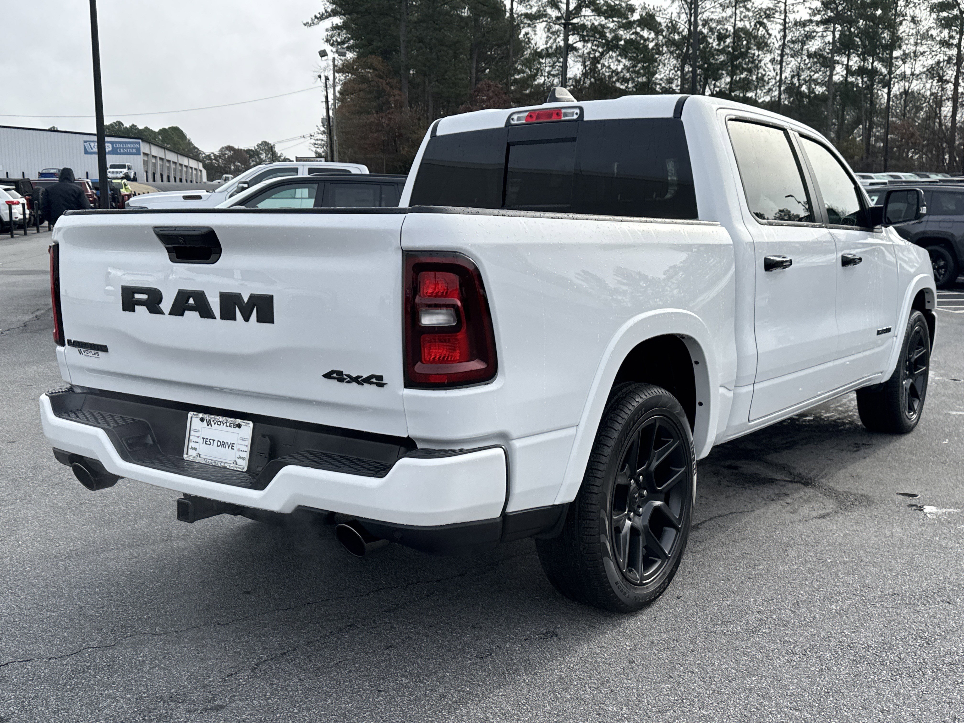 New 2026 Bright White Clear-Coat Exterior Paint RAM Laramie image 8