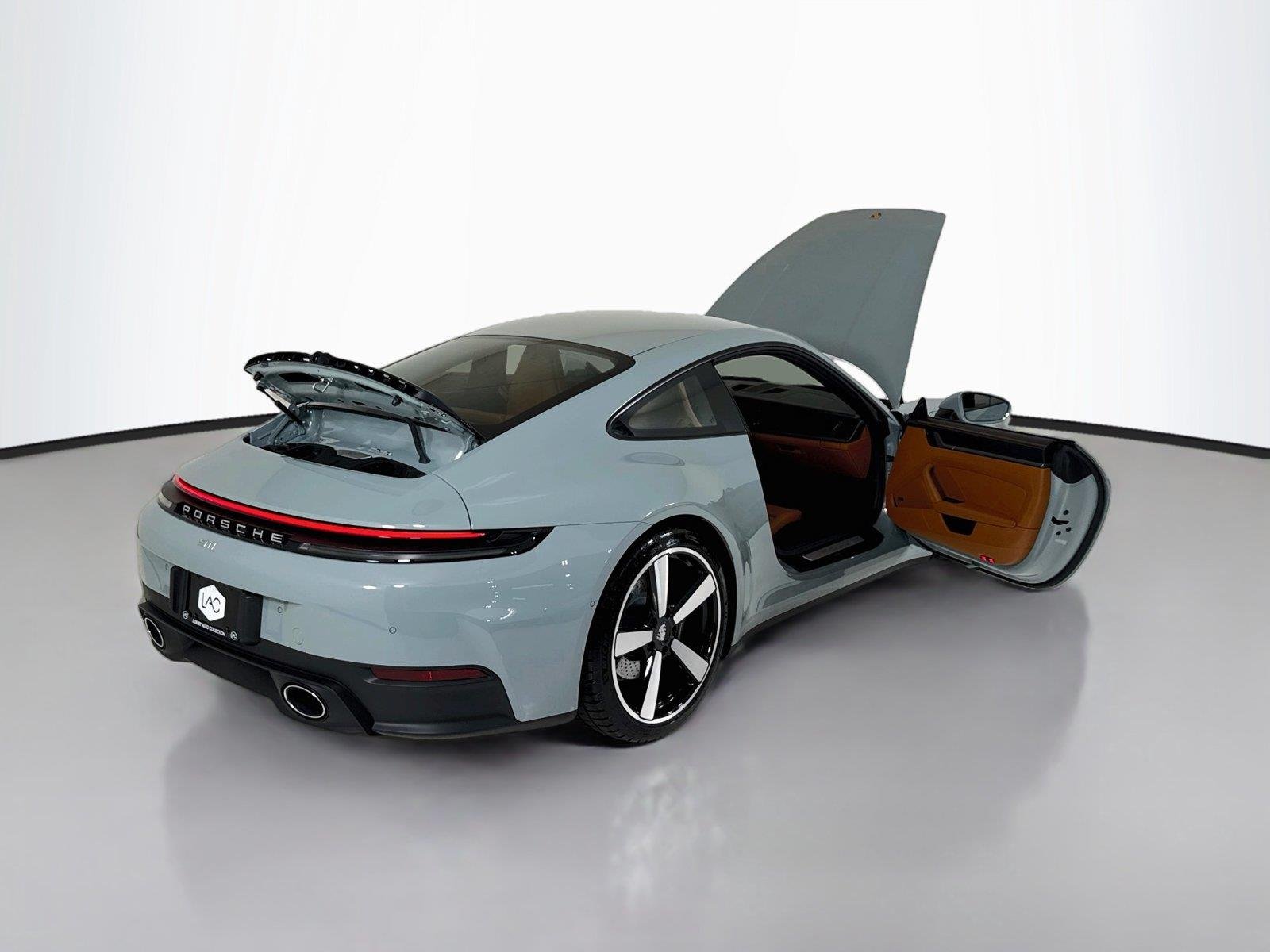 Used 2025 Shade Green Metallic Porsche Carrera | Surround View | Sport Exhaust | BOSE | Classic Wheels image 40