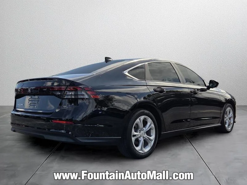 Used 2024 Crystal Black Pearl Honda LX CVT image 4