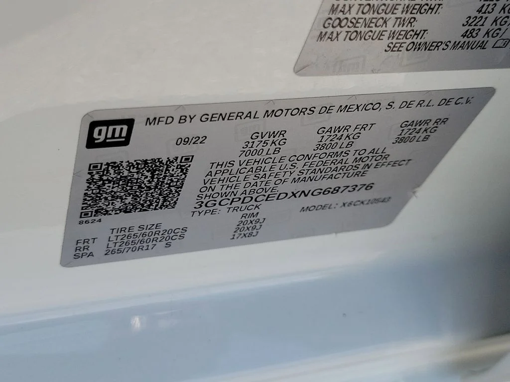 Used 2022 Summit White Chevrolet Custom Trail Boss image 31