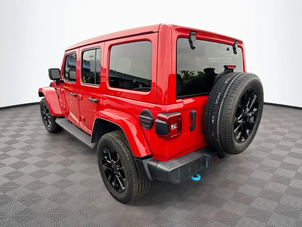 Used 2022 Red Jeep Unlimited Sahara 4xe image 8