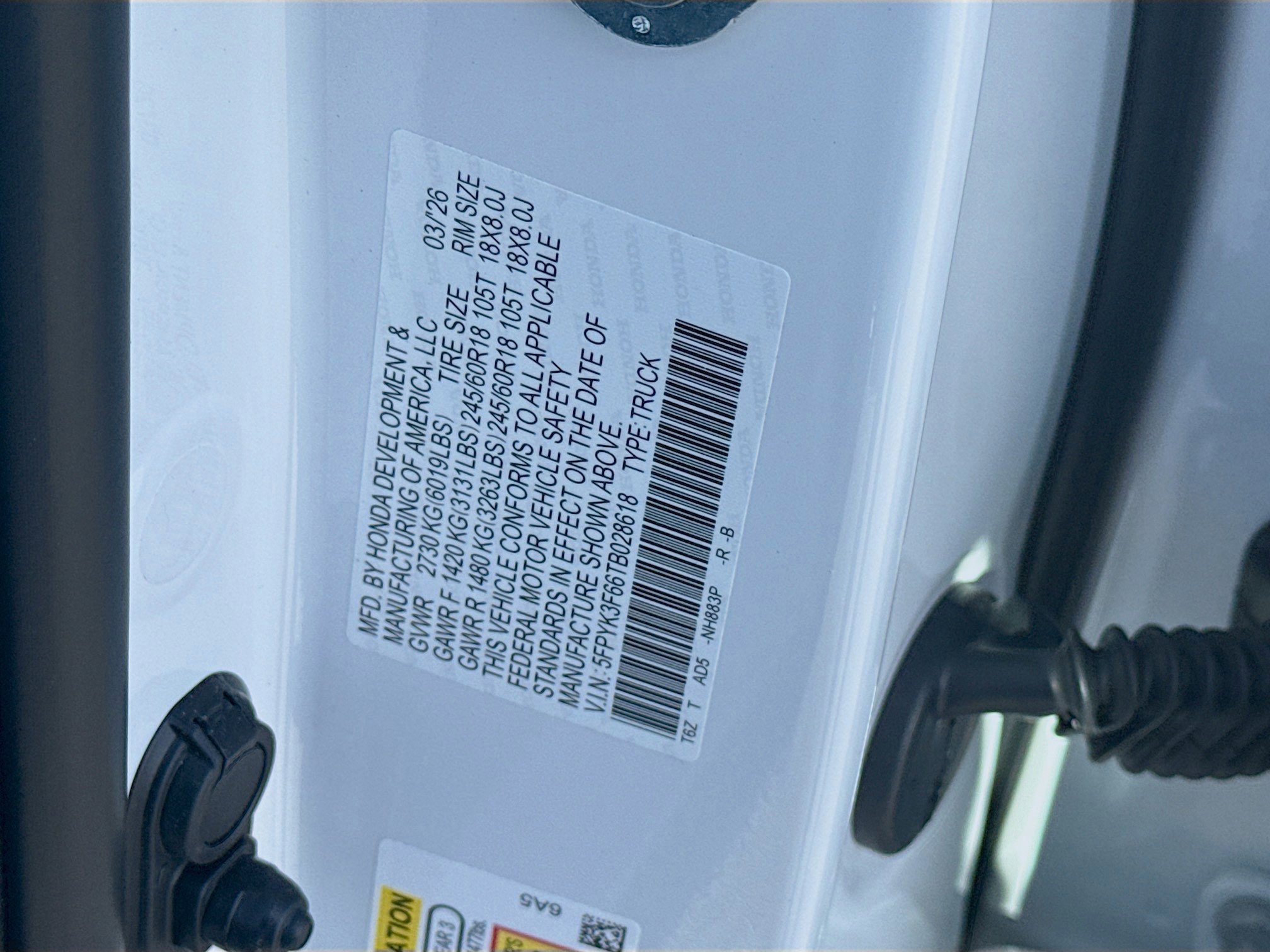 New 2026 Platinum White Pearl Honda TrailSport image 28