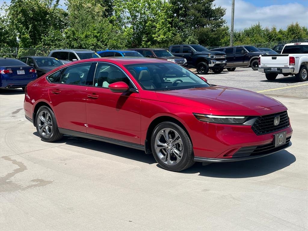 Used 2024 Radiant Red Metallic Honda EX image 1