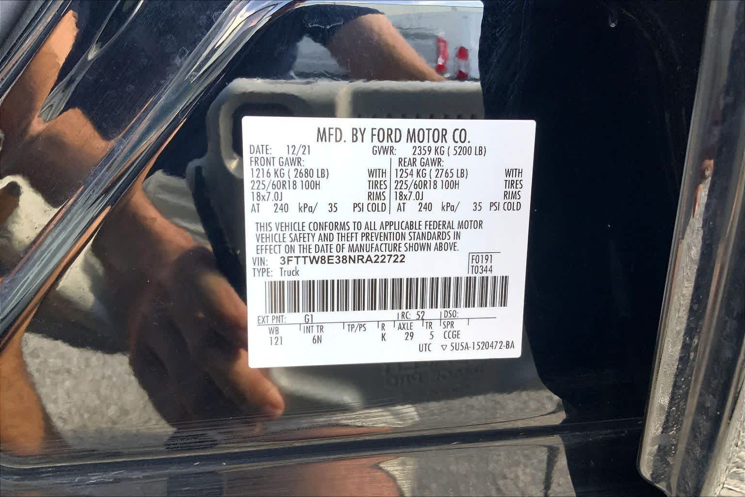 Used 2022 Shadow Black Ford Lariat image 35