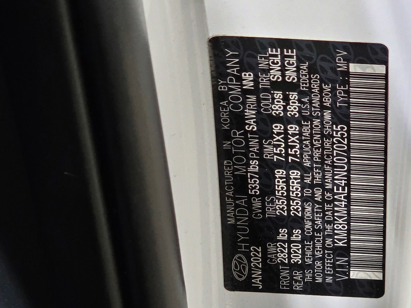 Used 2022 Atlas White Hyundai SE image 36