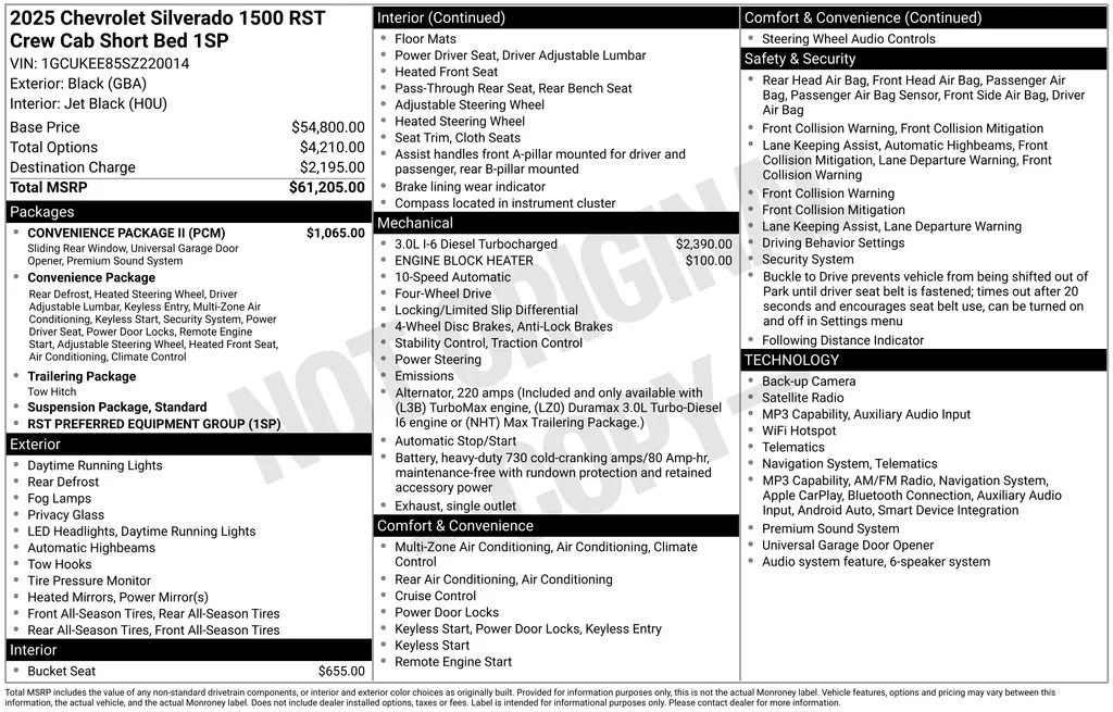 Used 2025 Black Chevrolet RST image 40