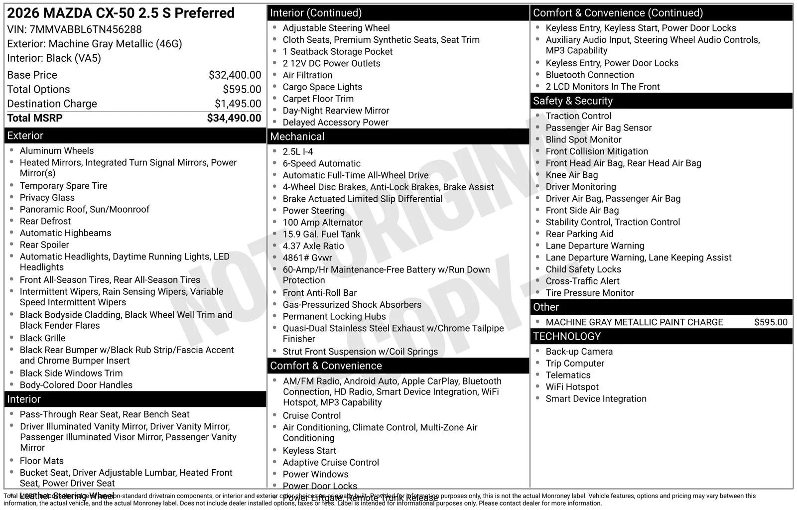 Certified Used 2026 Machine Gray Metallic Mazda 2.5 S Preferred image 17