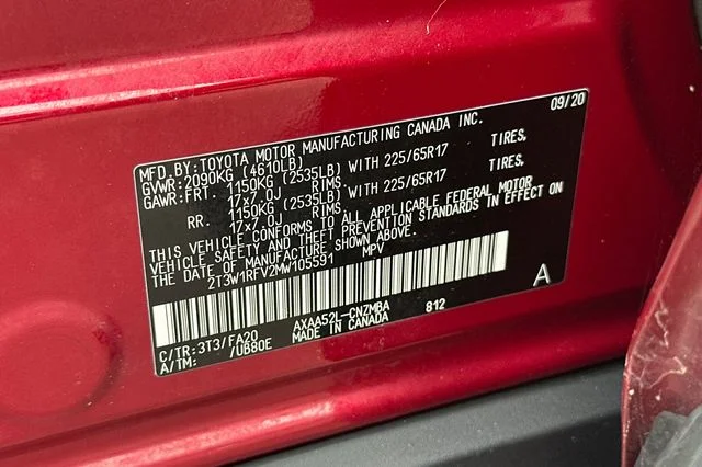 Used 2021 Red Toyota XLE image 35