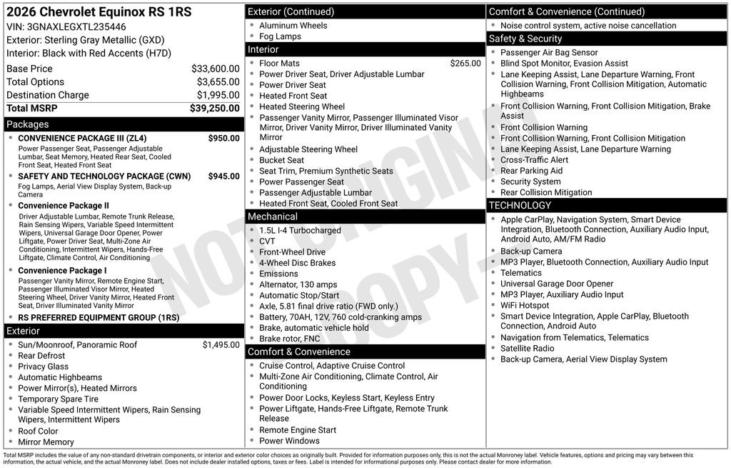 Used 2026 Gray Chevrolet RS image 10