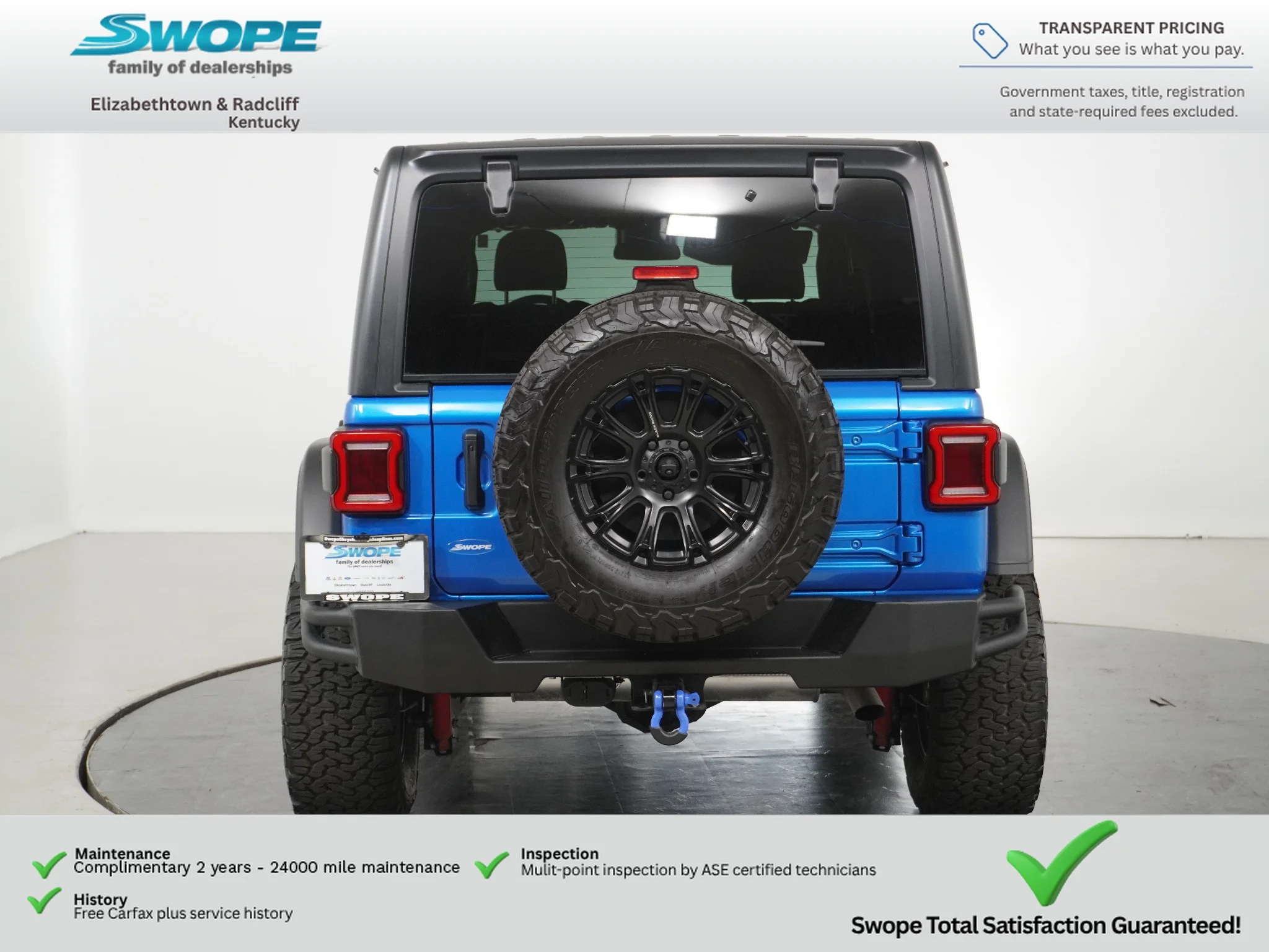Certified Used 2024 Hydro Blue Pearlcoat Jeep Rubicon image 4
