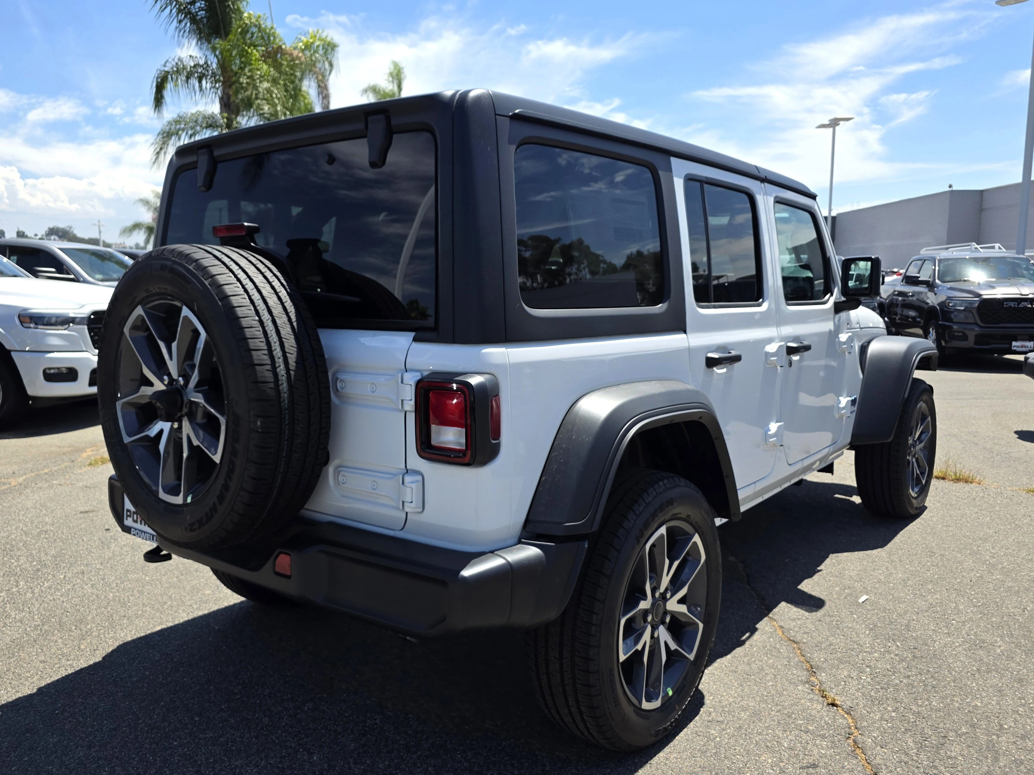 New 2025 Bright White Clearcoat Jeep Sport S 4xe image 5