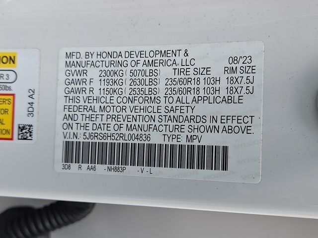 Used 2024 Platinum White Pearl Honda Sport image 27