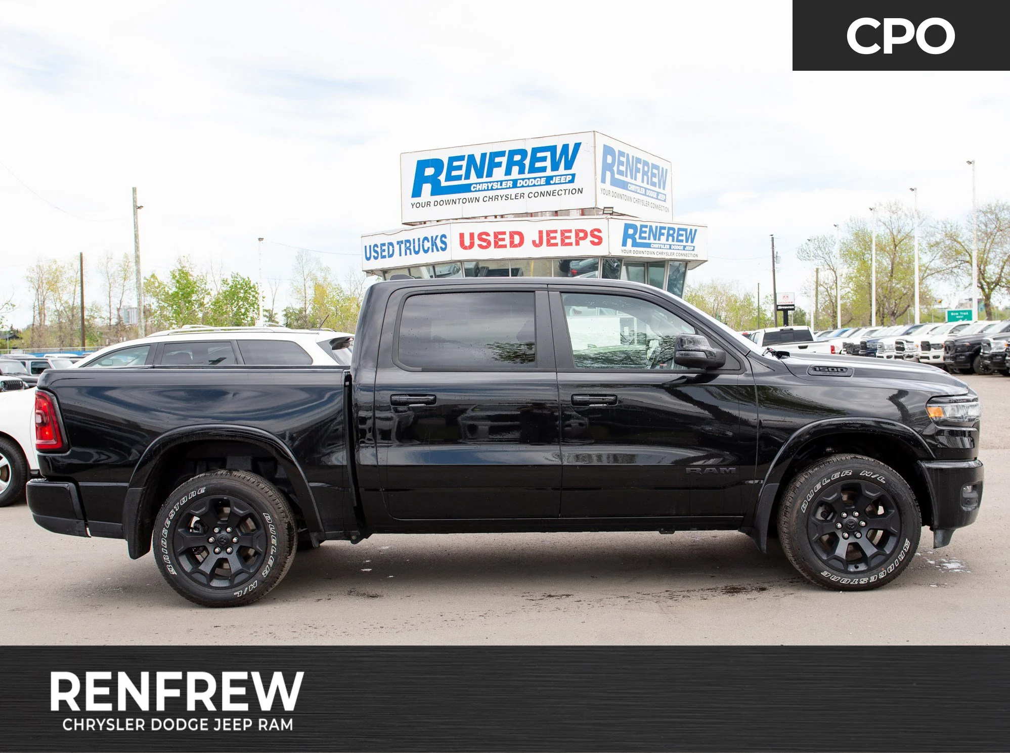 Certified Used 2025 Black RAM Big Horn * Alpine | Panoramic Sunroof | Heated Seats | Wireless Charger | Apple CarPlay image 1
