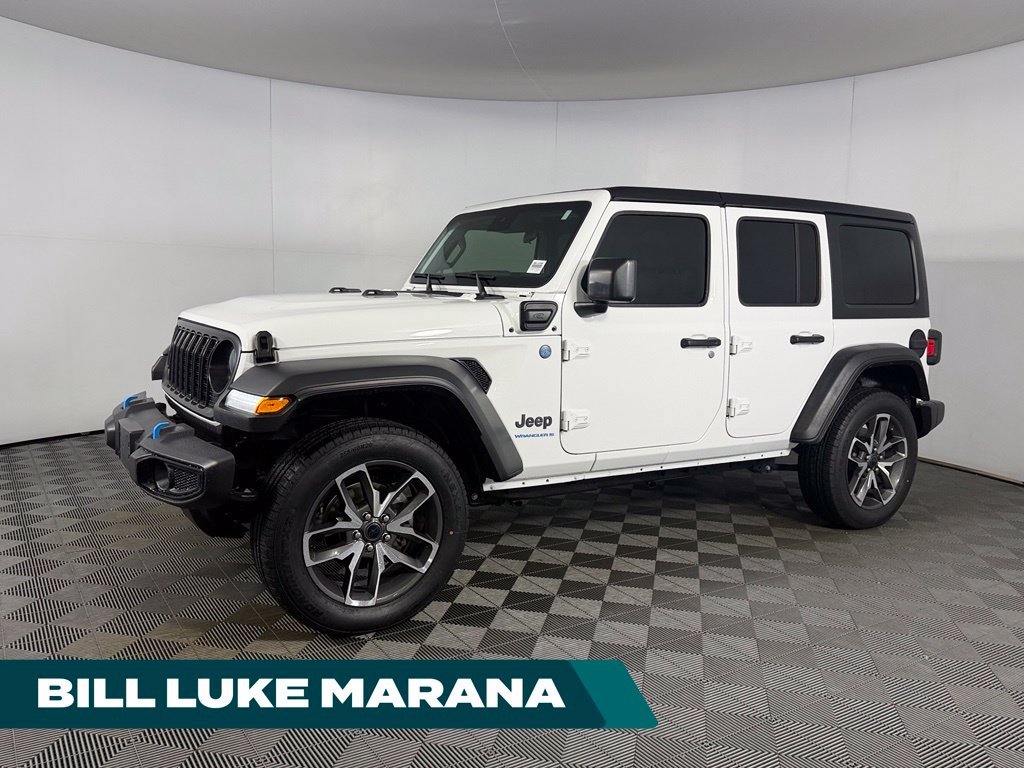 Used 2024 White Jeep Sport S 4xe image 1