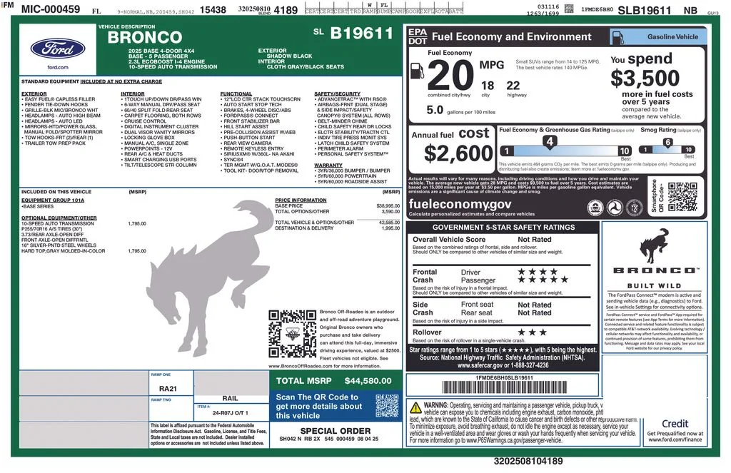 Used 2025 Black Ford Base image 47