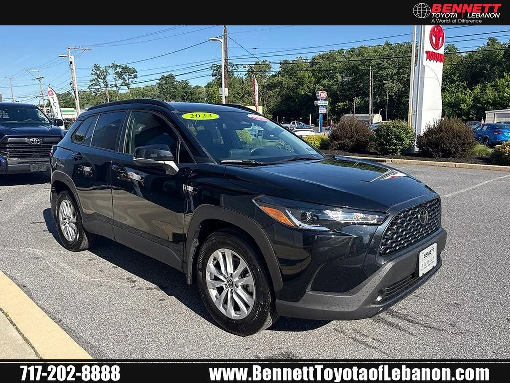 Certified Used 2023 Black Toyota LE image 1