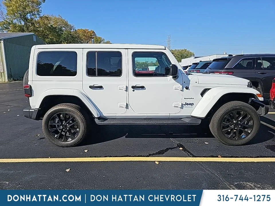 Used 2023 White Jeep Sahara 4xe image 11