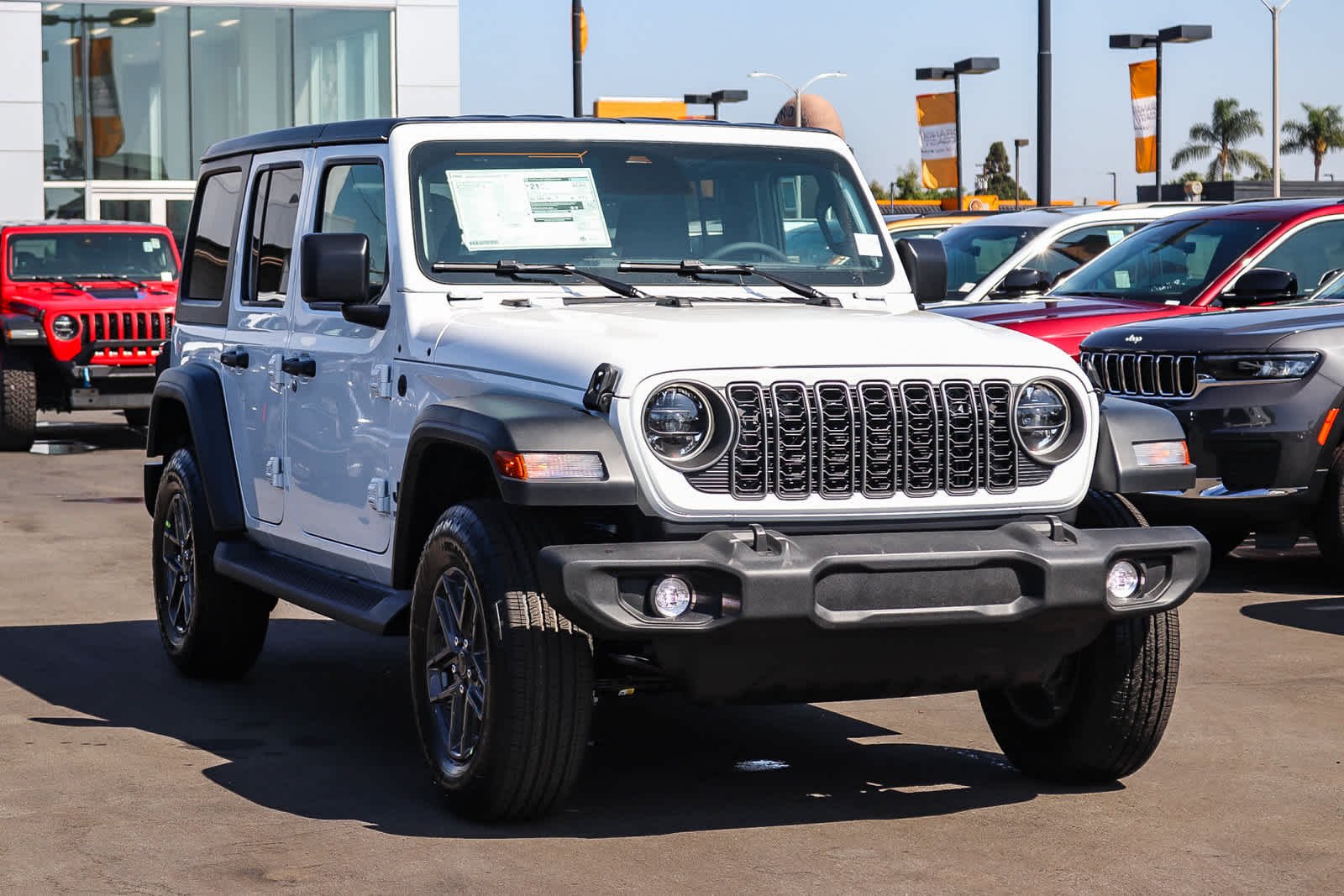 New 2027 Bright White Clear-Coat Paint Jeep Sport S image 3