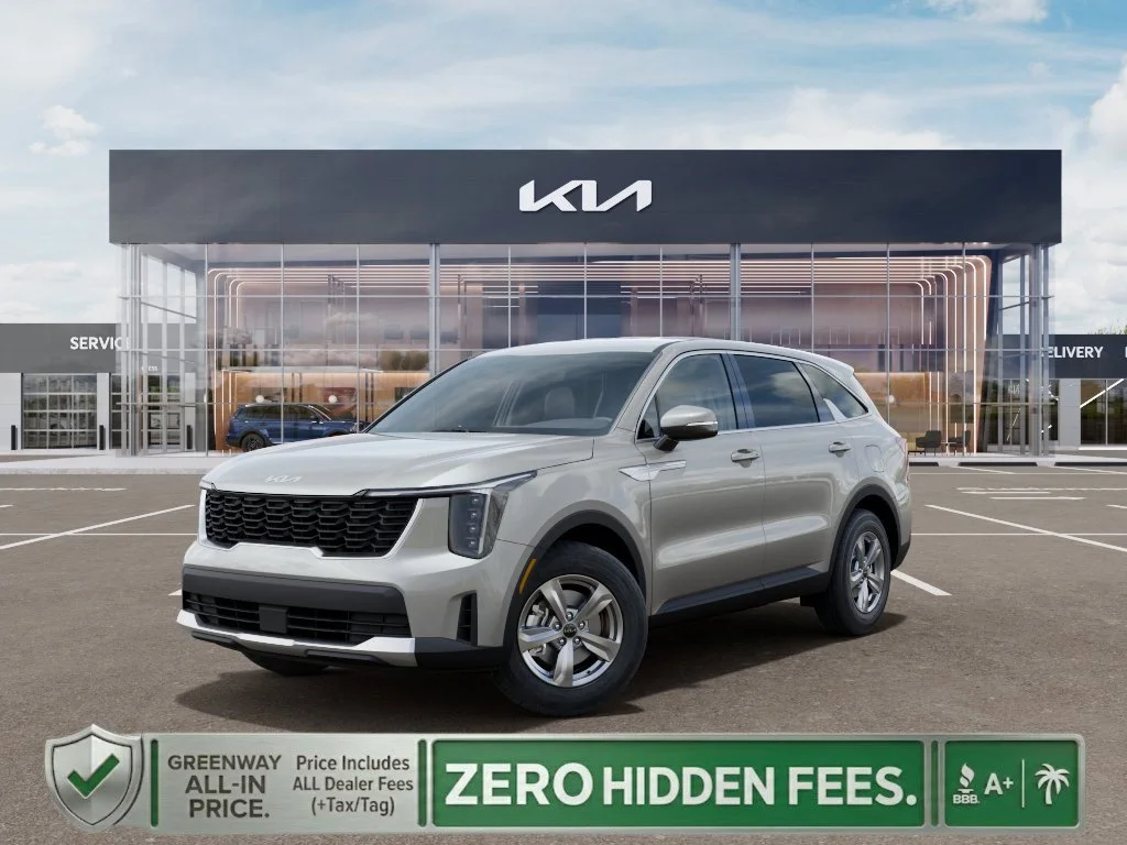 New 2026 Ivory Silver Kia LX image 1