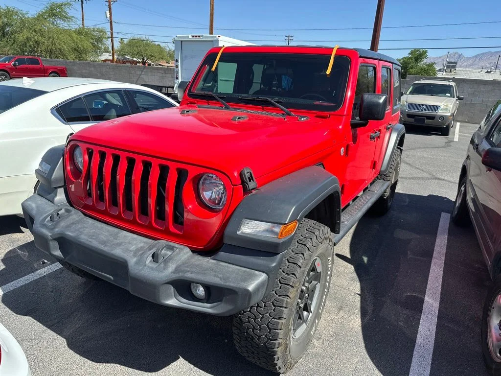 Used 2018 Red Jeep Unlimited Sport S image 3