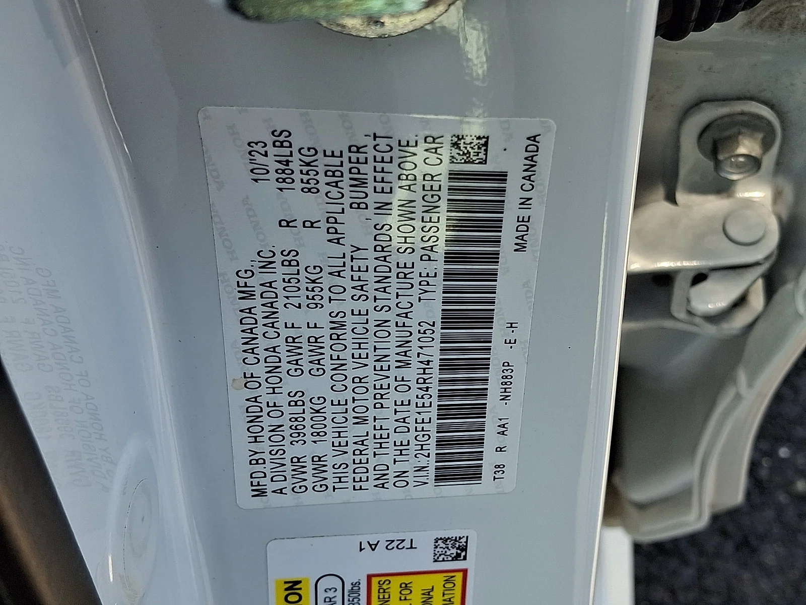 Used 2024 Platinum White Pearl Honda Sedan image 26