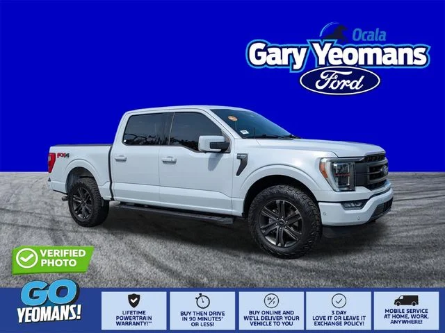 Certified Used 2022 White Ford Lariat image 1