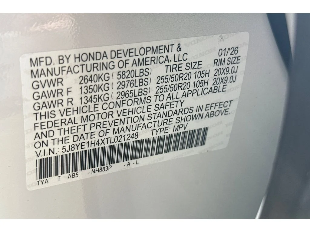 New 2026 Platinum White Pearl Acura w/Technology Package image 23
