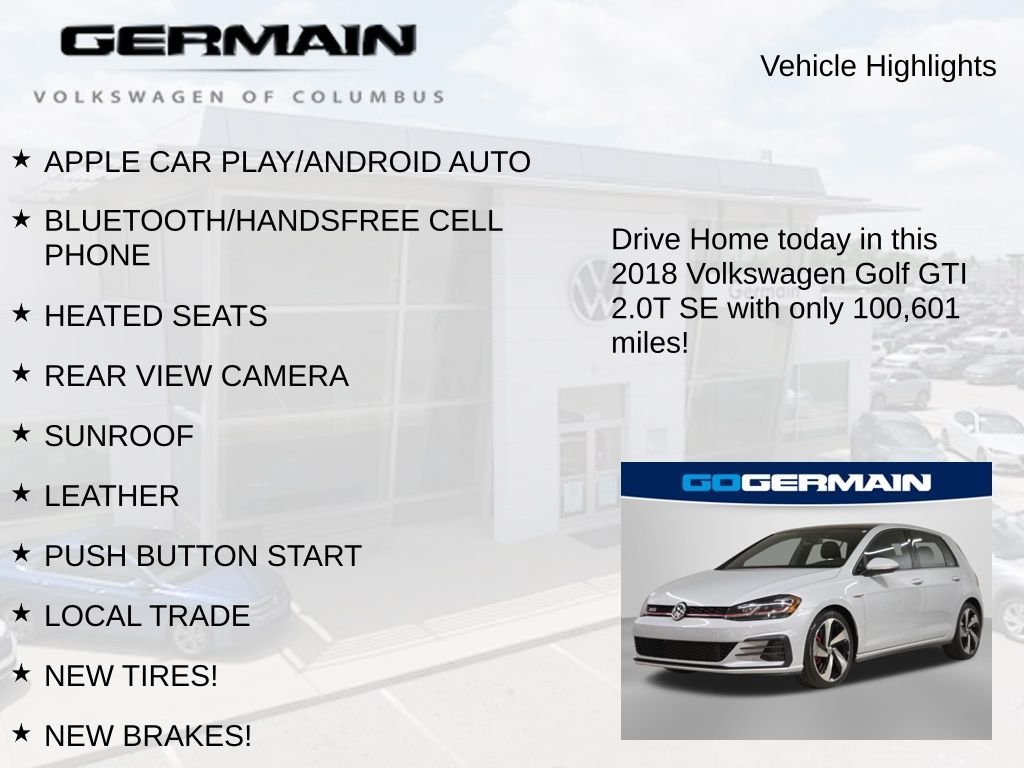 Used 2018 White Silver Volkswagen 2.0T SE image 5