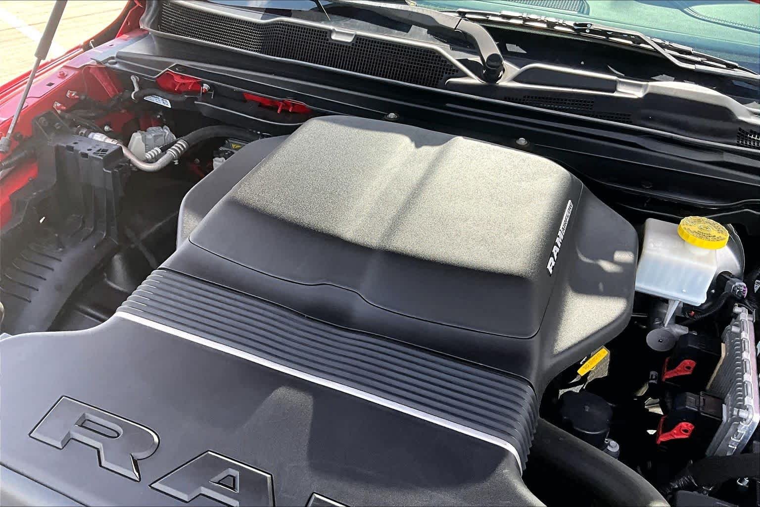 Used 2022 Flame Red Clearcoat Ram Laramie image 31