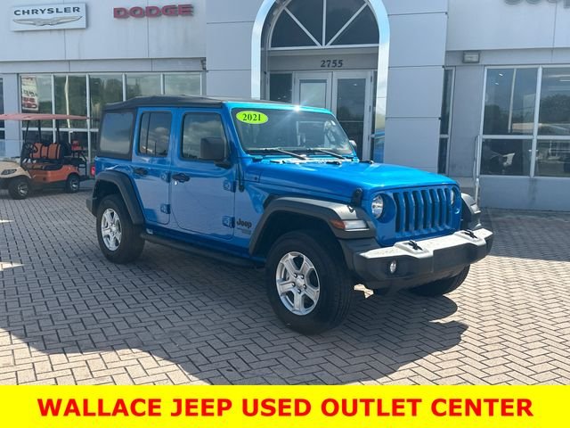 Used 2021 Blue Jeep Unlimited Sport S image 4
