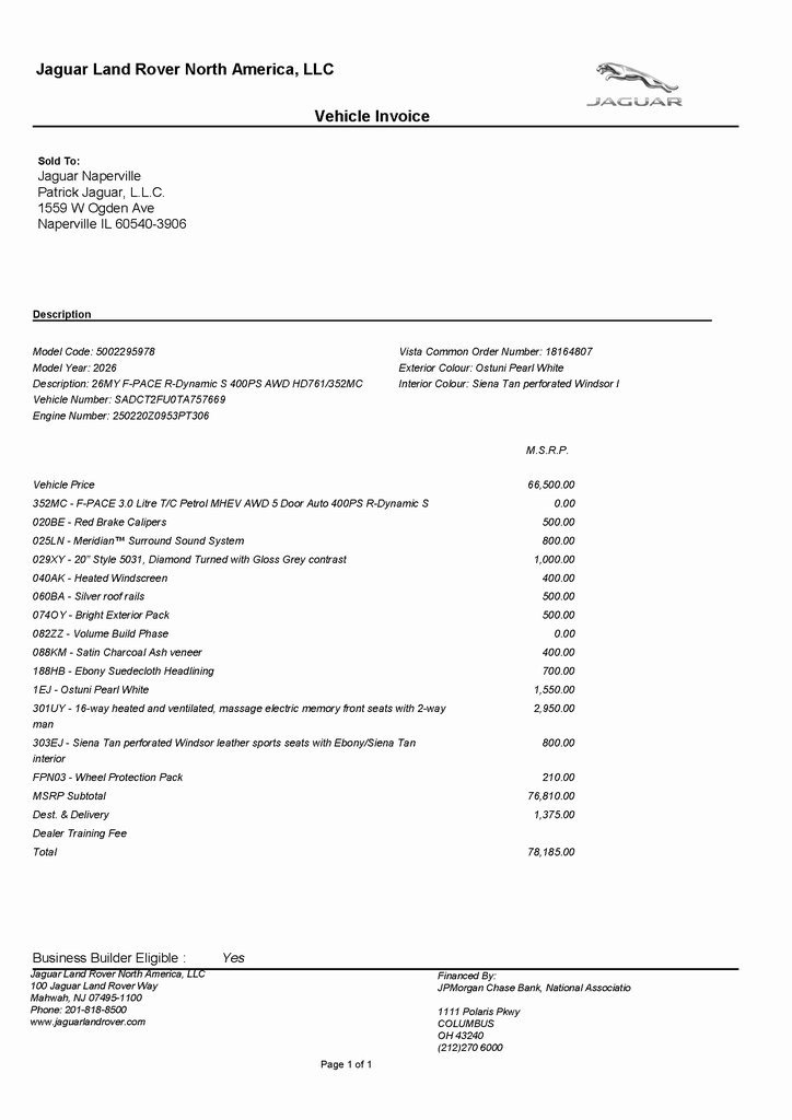 2026 JAGUAR F-PACE - Image 2