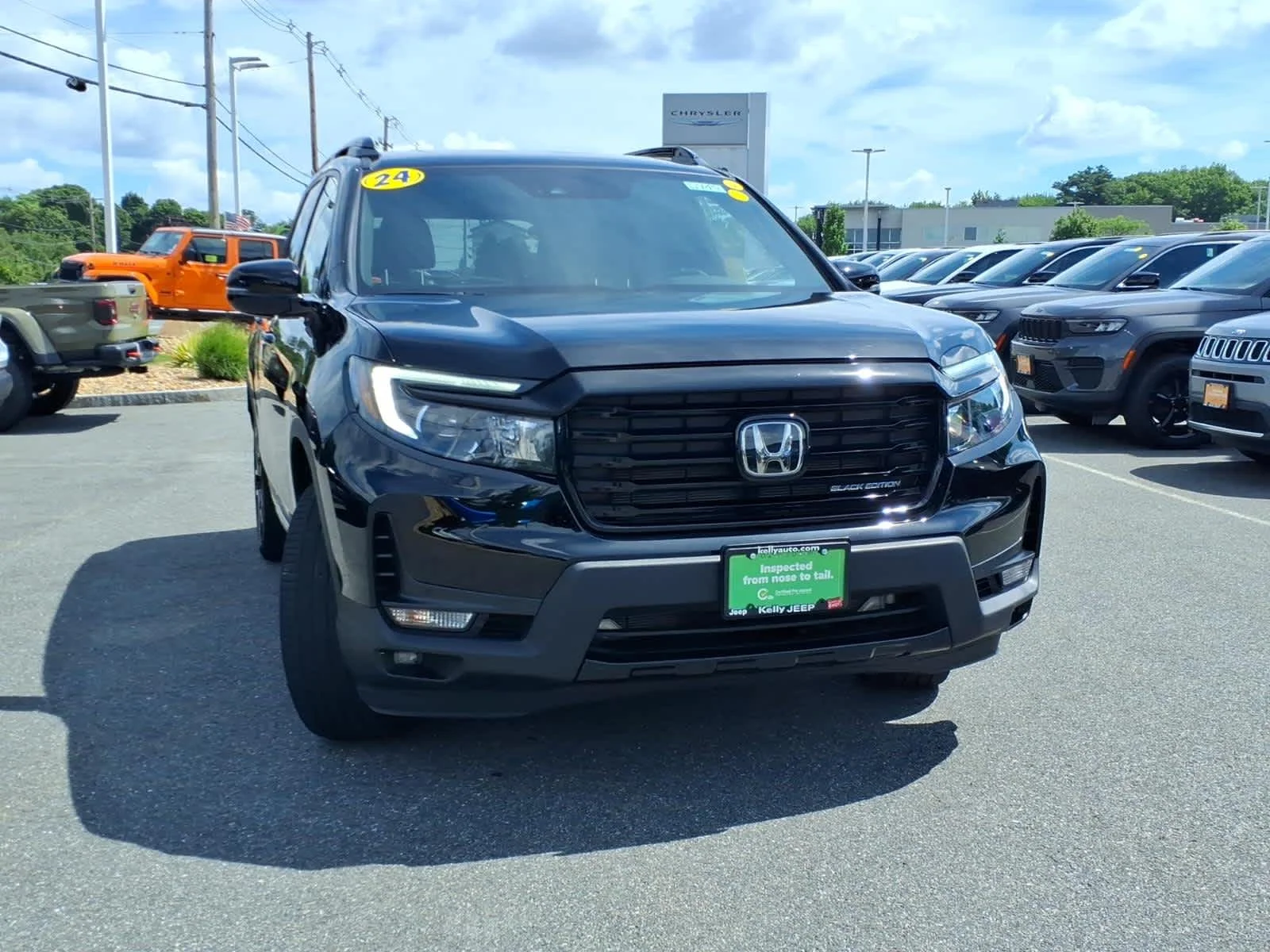 Used 2024 Crystal Black Pearl Honda Black Edition image 4