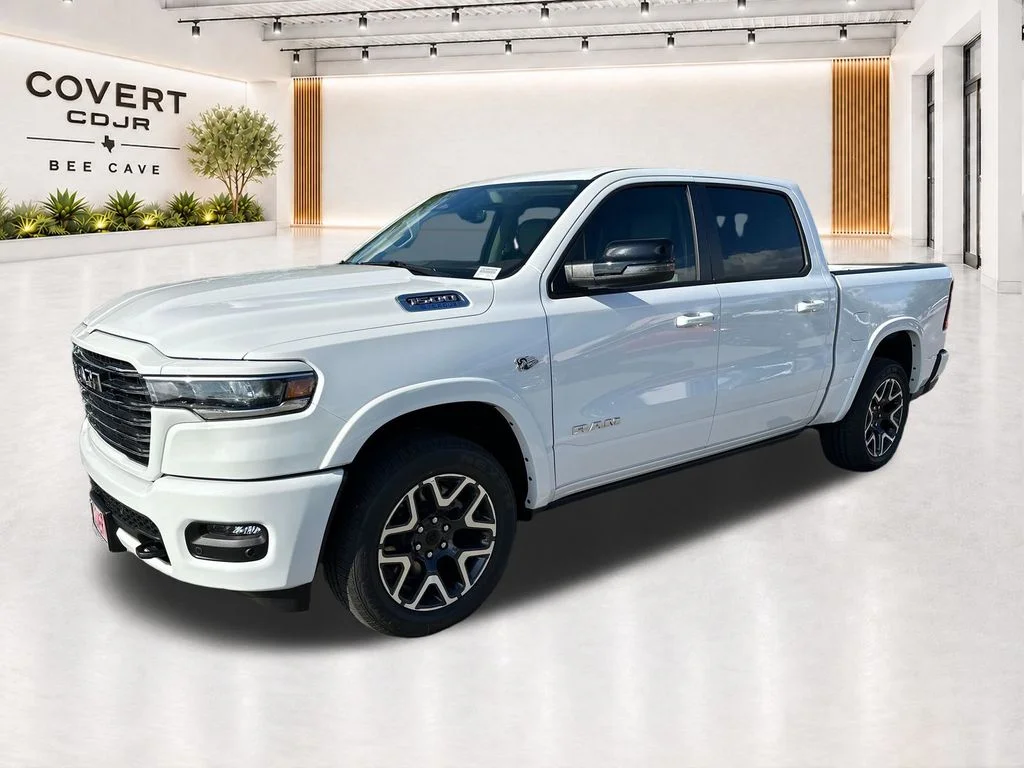 New 2026 Bright White Clear-Coat Exterior Paint RAM Laramie image 4