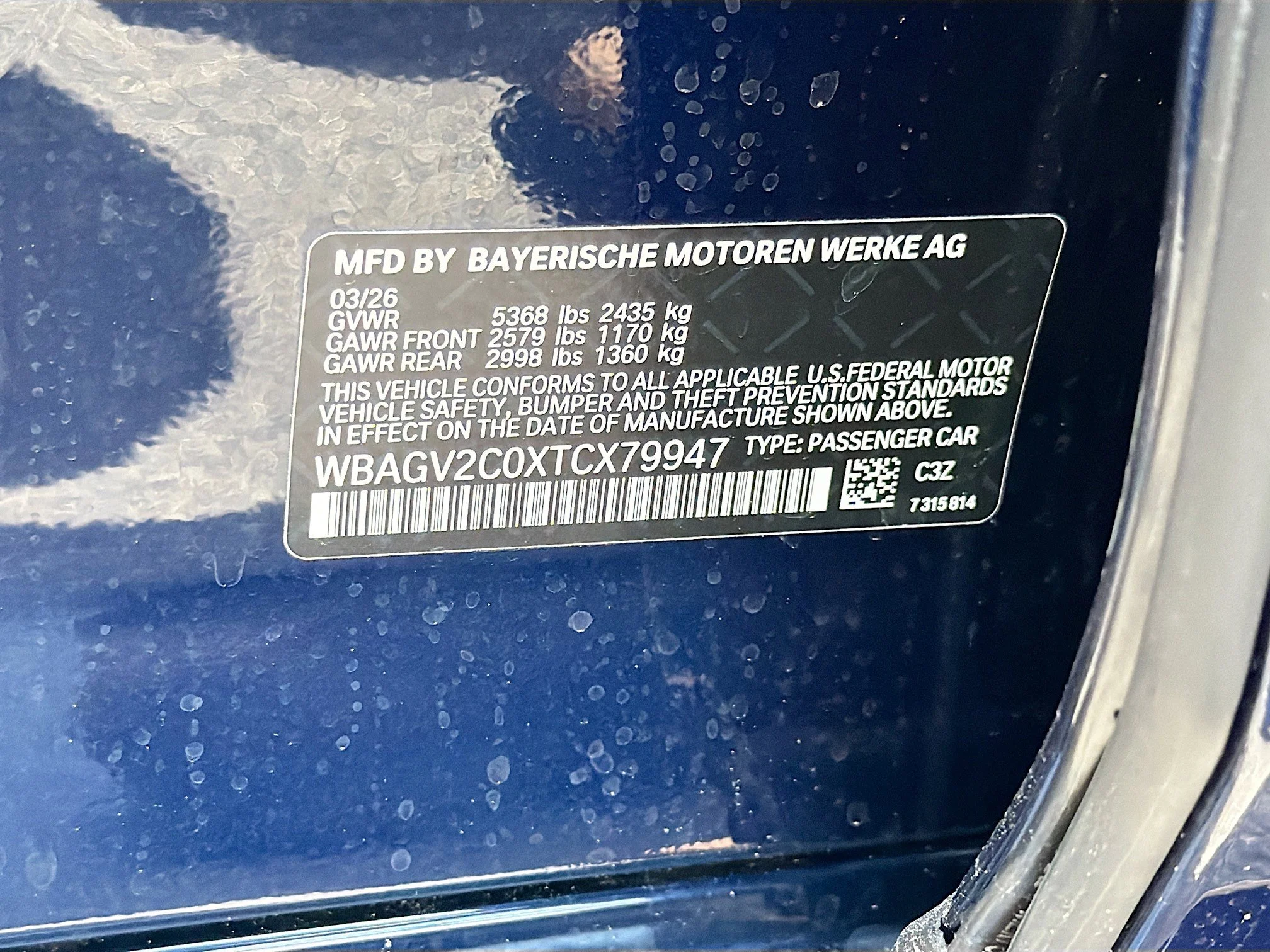New 2026 Tanzanite Blue II Metallic BMW 840i image 41
