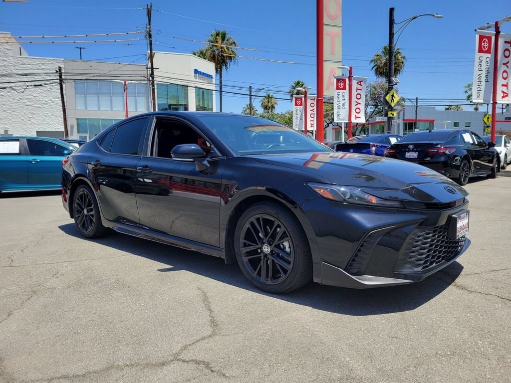 Used 2025 Midnight Black Metallic Toyota SE image 3