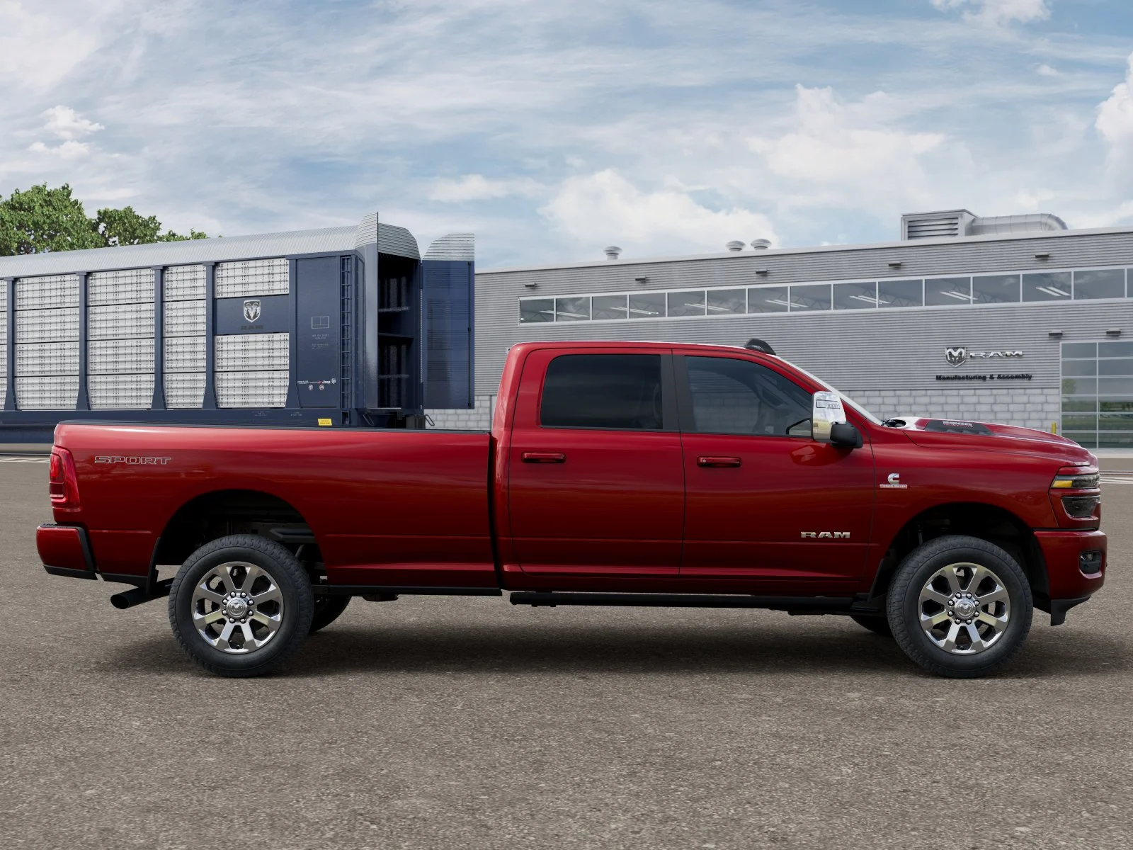 New 2026 Molten Red Pearl-Coat Exterior Paint RAM LARAMIE image 12