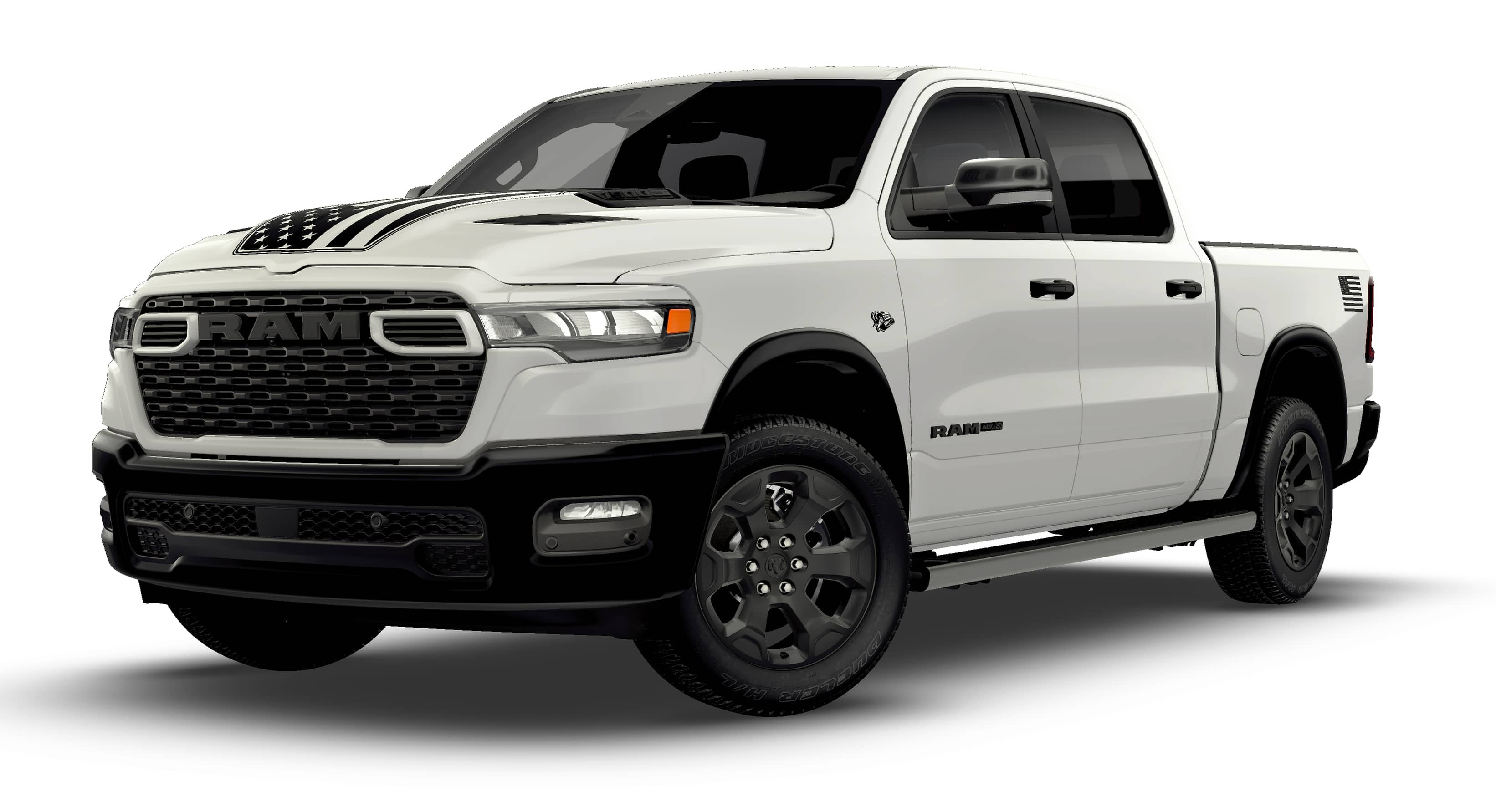 New 2026 Bright White Clear-Coat Exterior Paint RAM BIG HORN image 1