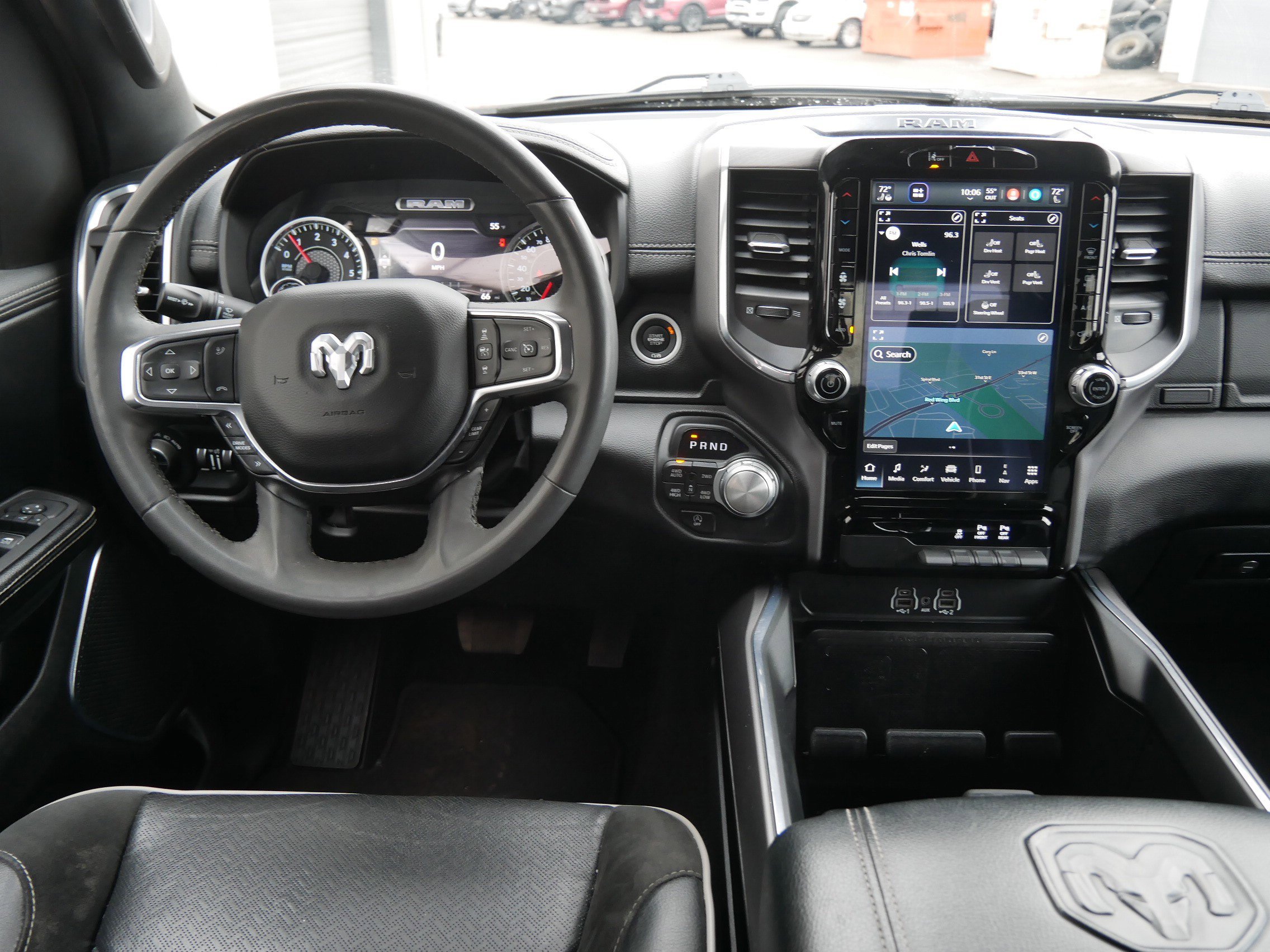 Certified Used 2025 Diamond Black Crystal Pearlcoat Ram Laramie image 16