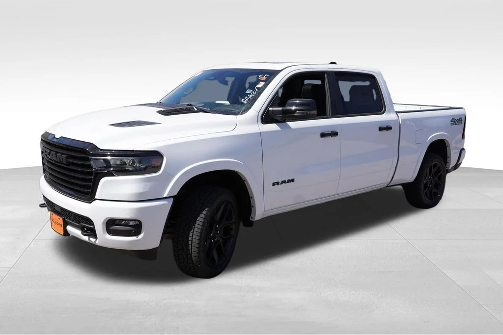New 2026 Bright White Clear-Coat Exterior Paint RAM Laramie image 7