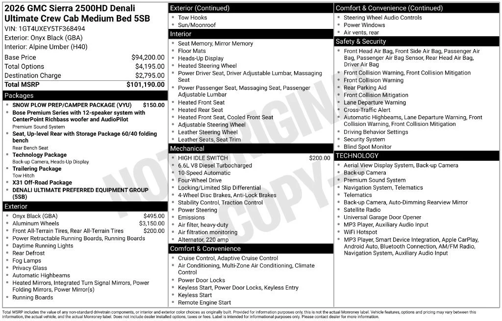 2026 GMC Sierra 2500HD Denali Ultimate - Photo 5