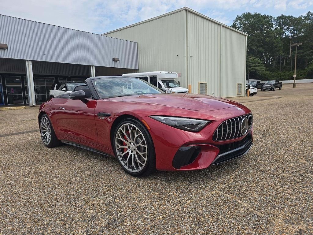 Certified Used 2022 Red Mercedes-AMG SL 55 AMG® image 2