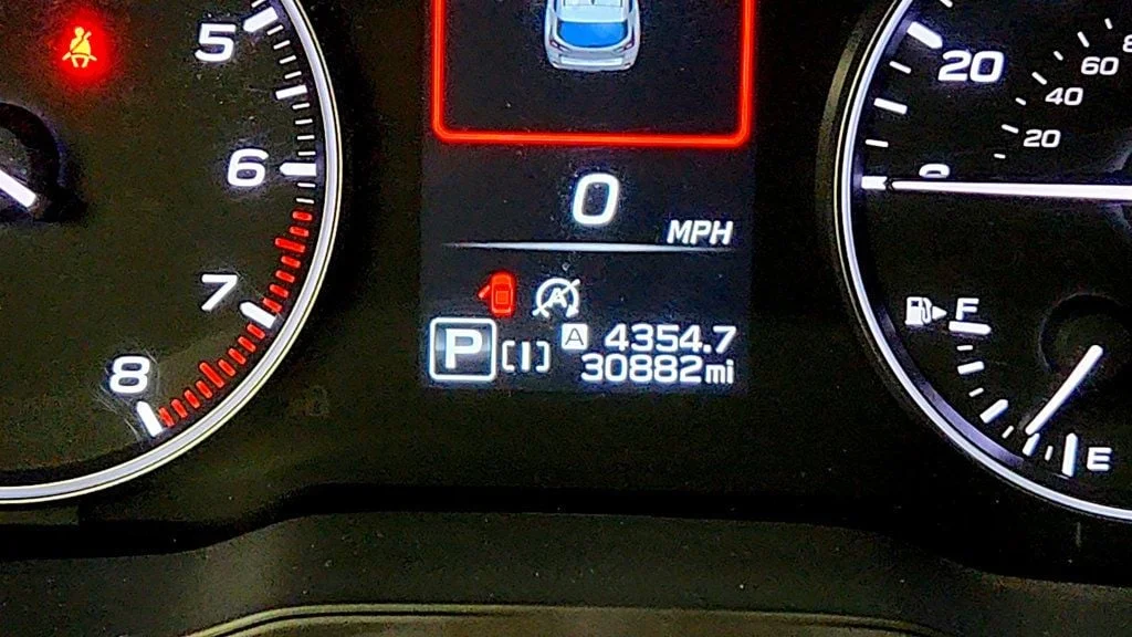Used 2024 Pure Red Subaru Sport AWD w/ BSD/RCTA, All-Weather & Moonroof Pkg image 16