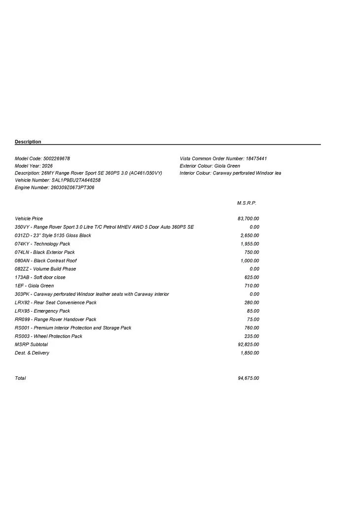 Used 2026 Green Land Rover SE image 3