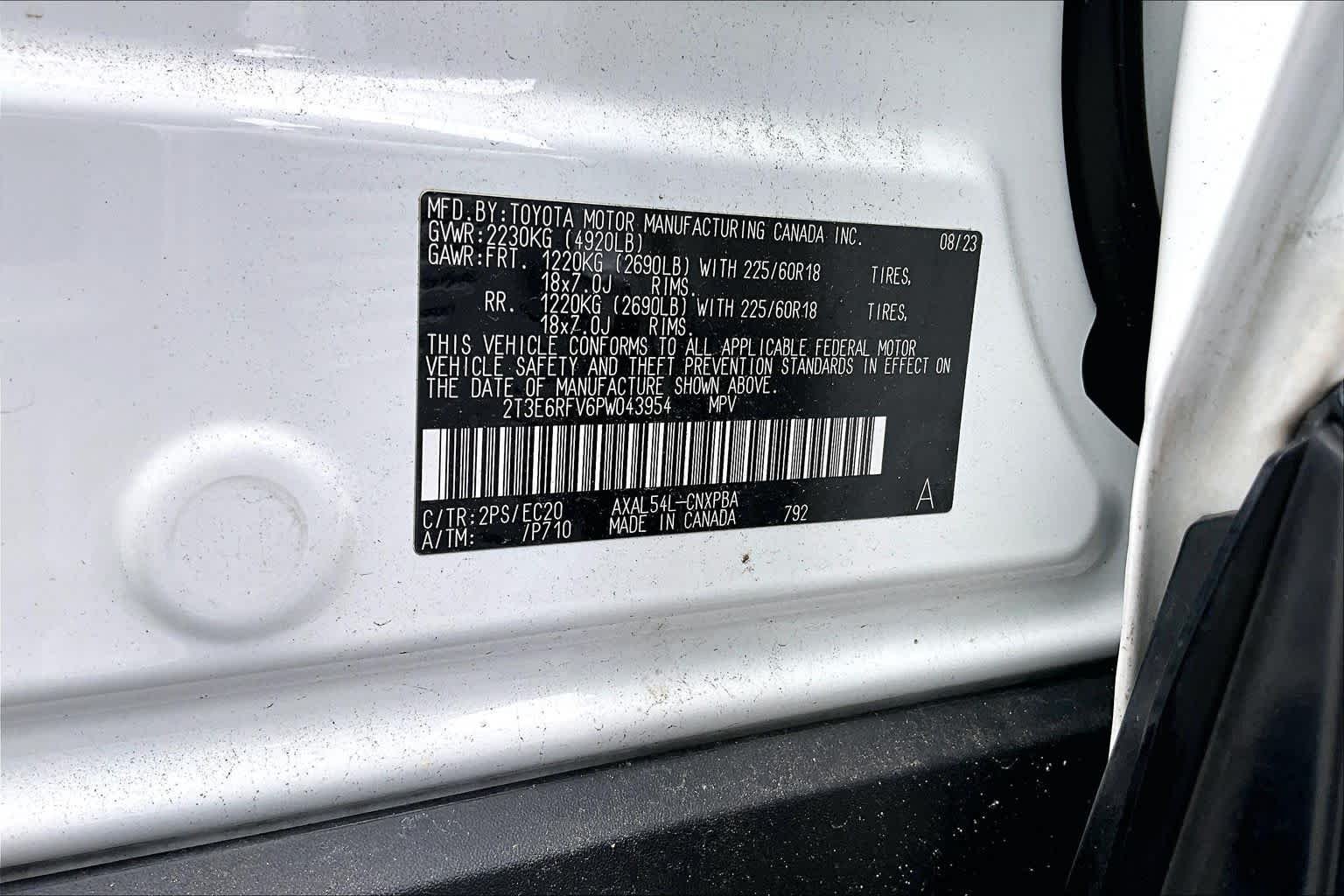 Used 2023 Wind Chill Pearl/Midnight Black Metallic Toyota Hybrid XSE image 34