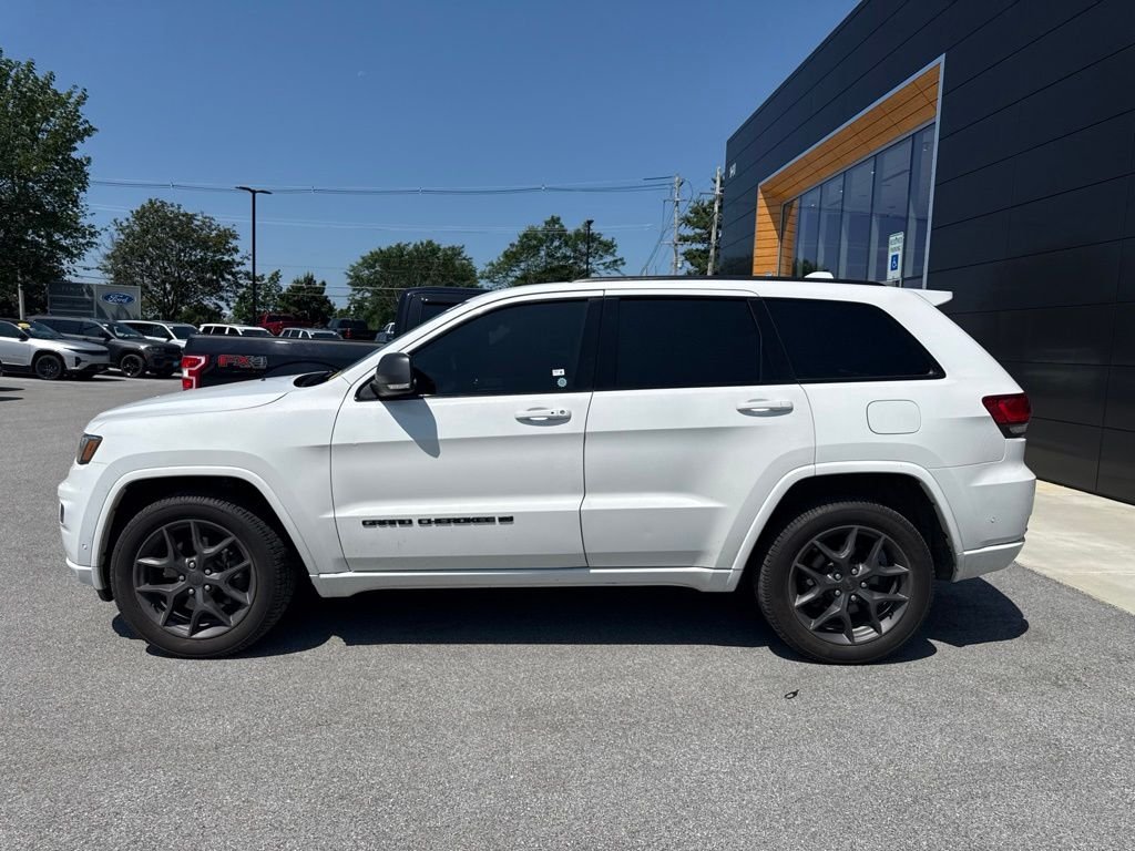 Used 2021 Bright White Clearcoat Jeep Limited image 3