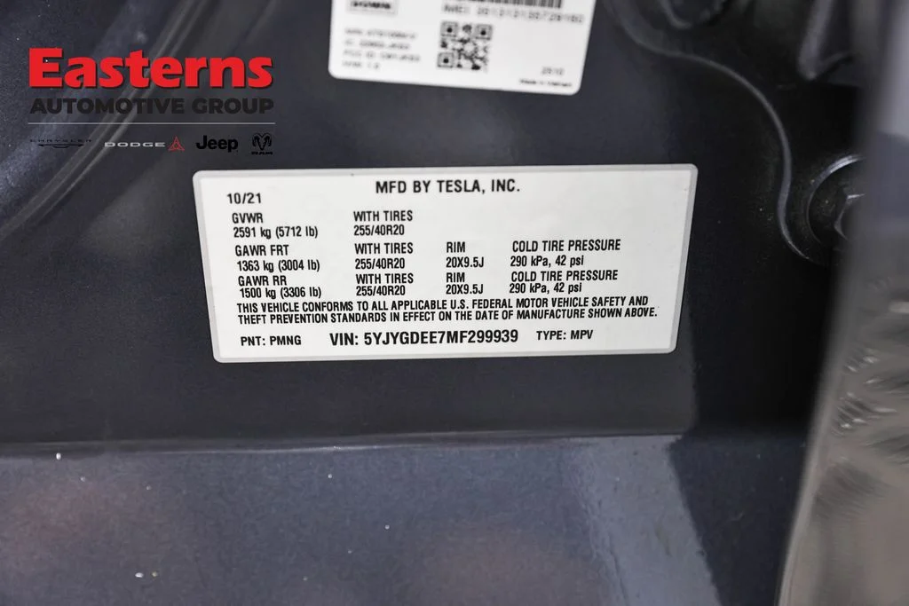 Used 2021 Gray Tesla Long Range image 29