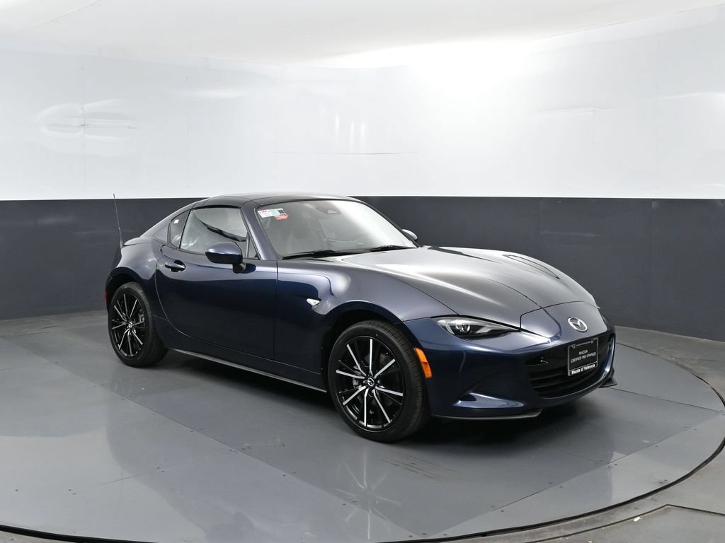 Certified Used 2025 Blue Mazda Grand Touring image 3